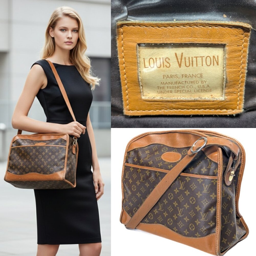 LOUIS VUITTON The French Company TFC Era (1970s) Monogram Canvas Weekender Bag